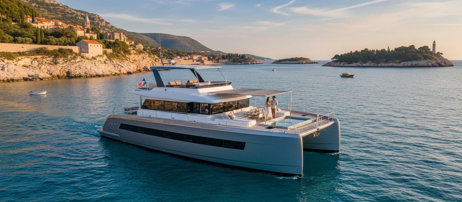 Catamaran for charter